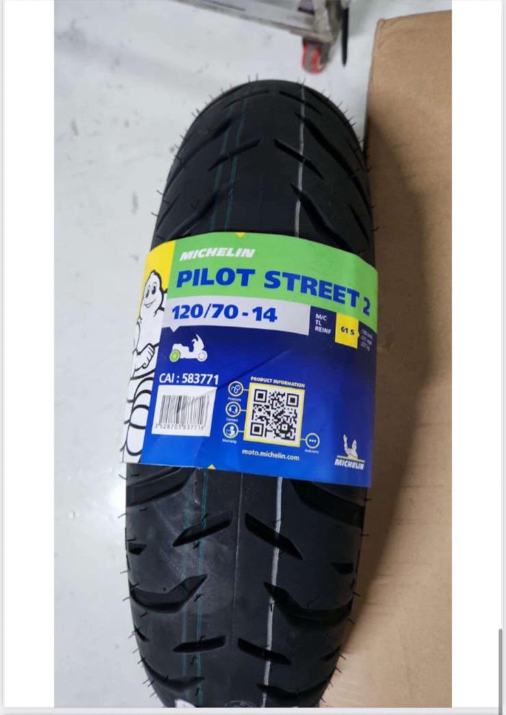 MICHELIN TYRE 120/70-14 PILOT STREET